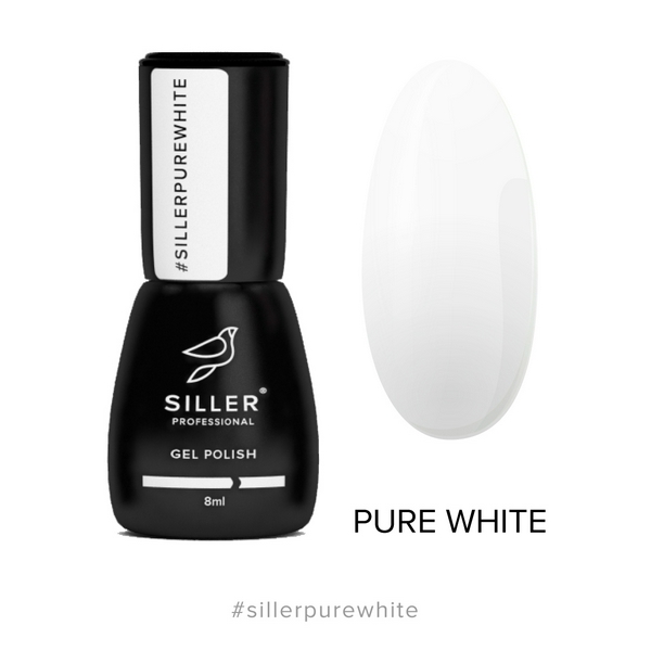 Гель-лак Siller Pure White, 8 мл