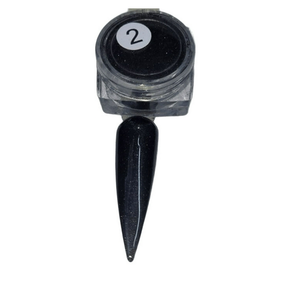 Nice Втирка для нігтів дзеркало №2 (чорний)