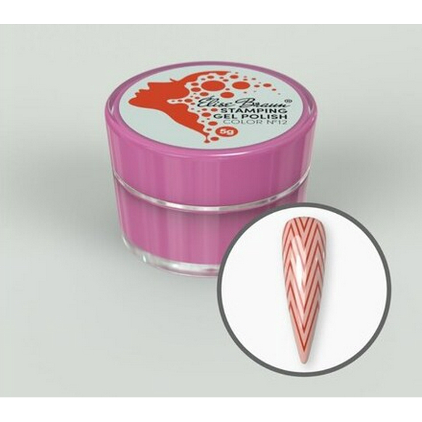 Elise Braun Stamping Gel №12 Гель-фарба для стемпінгу 5 g
