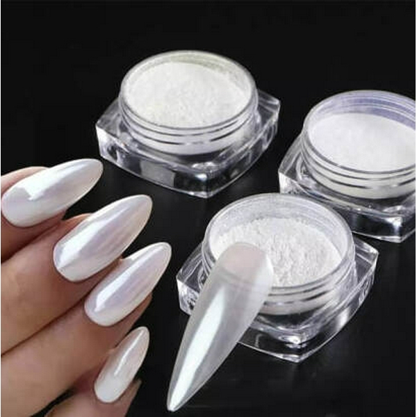 Втирка Nail Art 01 Перли білі