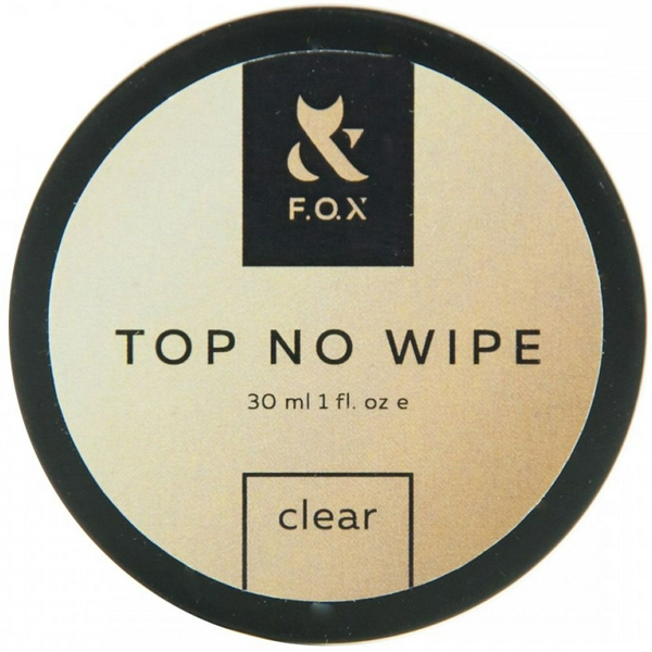 F.O.X Top No Wipe Clear Топ для гель-лаку без липкого шару  30 мл
