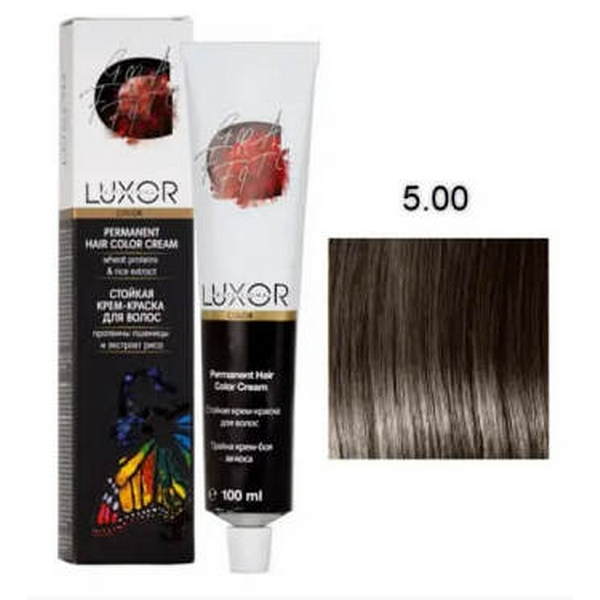 5.00 Світлий коричневий натуральний інтенсивний LUXOR Professional 100 мл