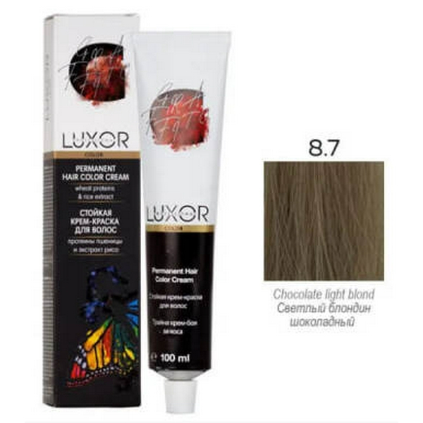 8.7 Світлий блондин шоколадний LUXOR Professional 100 мл