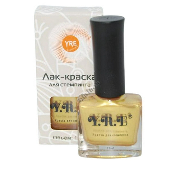 Y.R.E лак фарба для стемпінгу золото