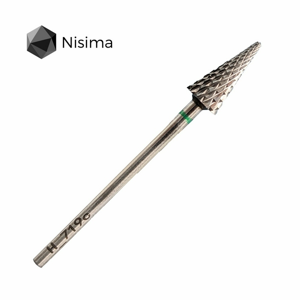 Nisima Гострий конус зелений абразив H_719cK