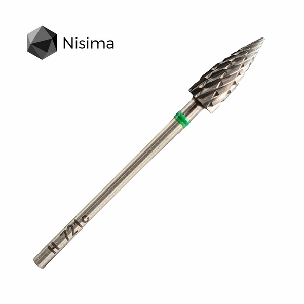 Nisima Конус гострий зелений абразив H_721cK