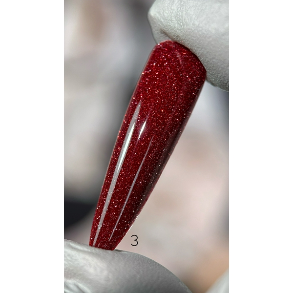 Гель-лак Saga Fiery Gel №03 (вогненний червоний з мікроблиском) 9мл