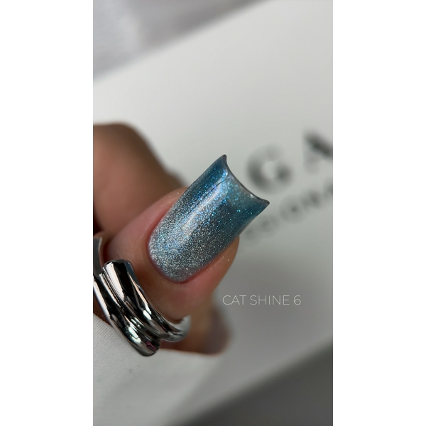 SAGA  professional  гель лак CAT SHINE  6