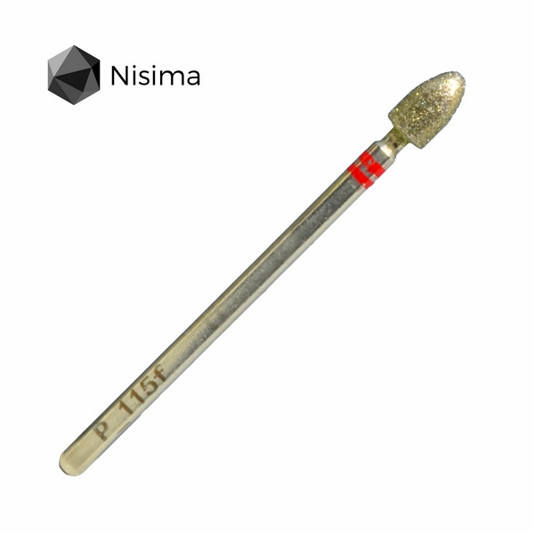 Nisima Заокруглений конус 4 мм червоний P_115fK