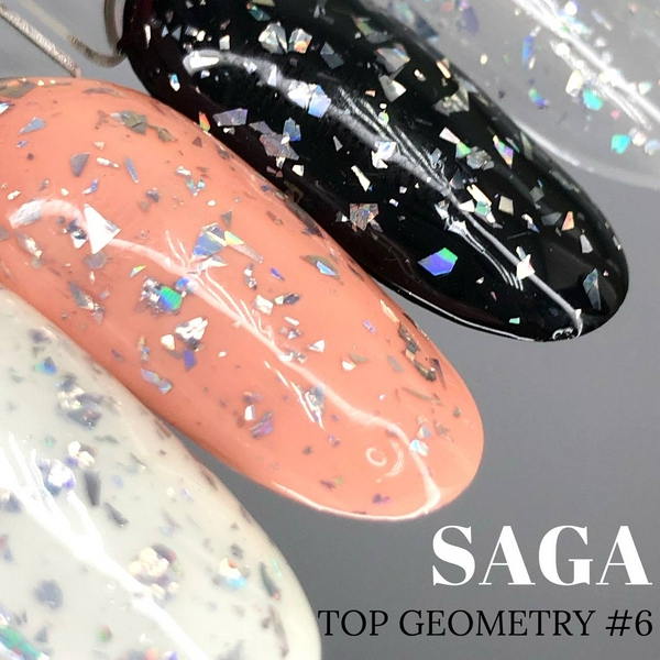 SAGA professional топ без липкого шару Geometry 8 мл 6