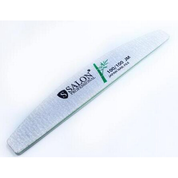 Salon Professional 100/100 bamboo Пилка для нігтів банан (човник)