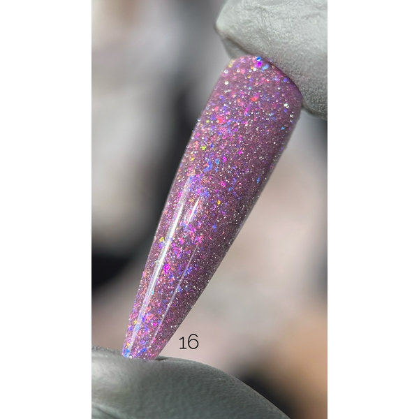 Гель-лак Saga Fiery Gel №16 (пилово-рожевий, світловідбивний) 9 мл