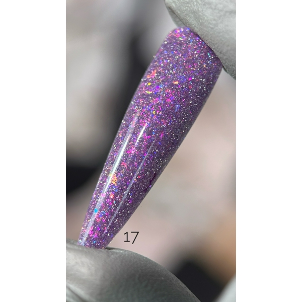 Гель-лак Saga Fiery Gel №17 (світлий пурпурний, світловідбивний) 9 мл