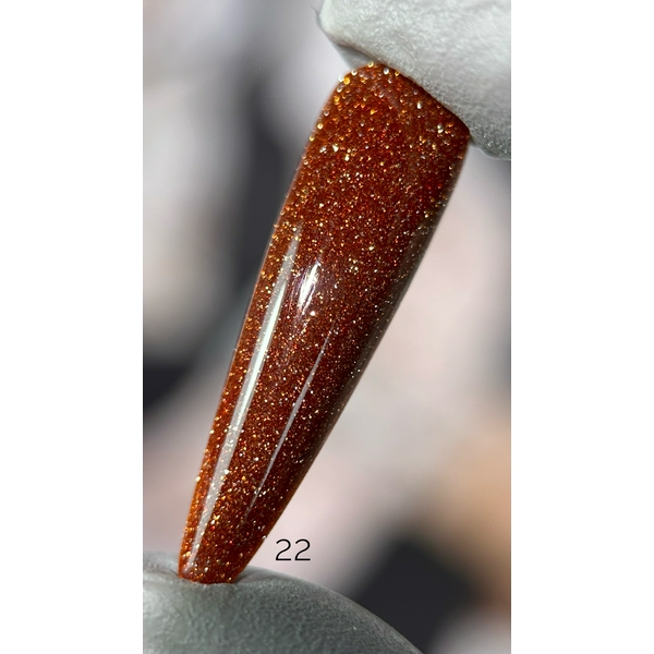 Гель-лак Saga Fiery Gel №22 (теракотовий, світловідбивний) 9 мл