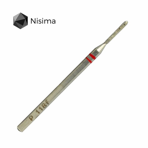 Nisima Циліндр алмаз1,2 мм червоний P_118fK
