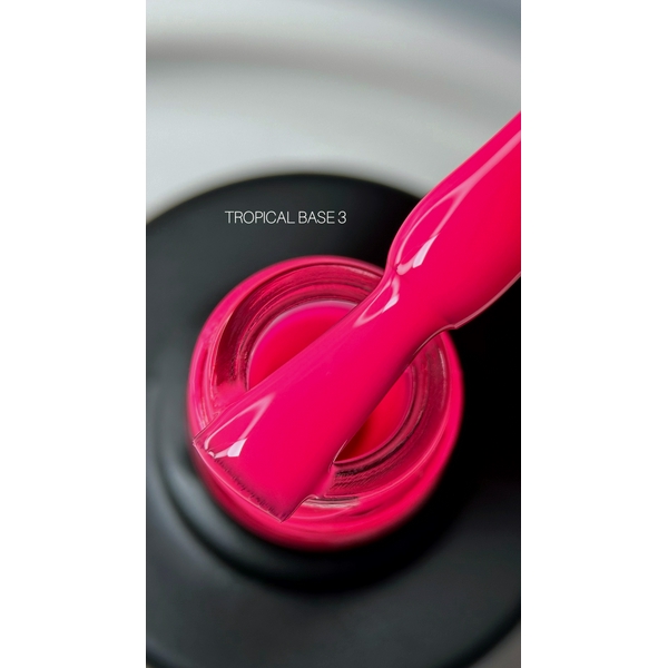 SAGA professional tropical BASE з пензликом 3 (фуксія, неоновий), 8 мл