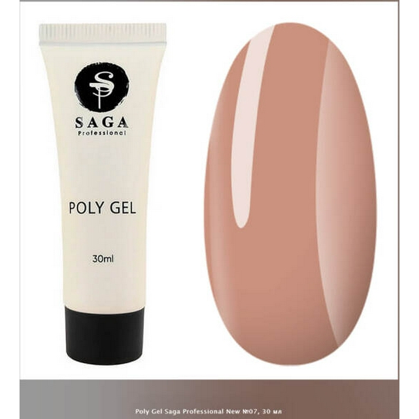 SAGA  professional POLY GEL  Nude  30 мл №7