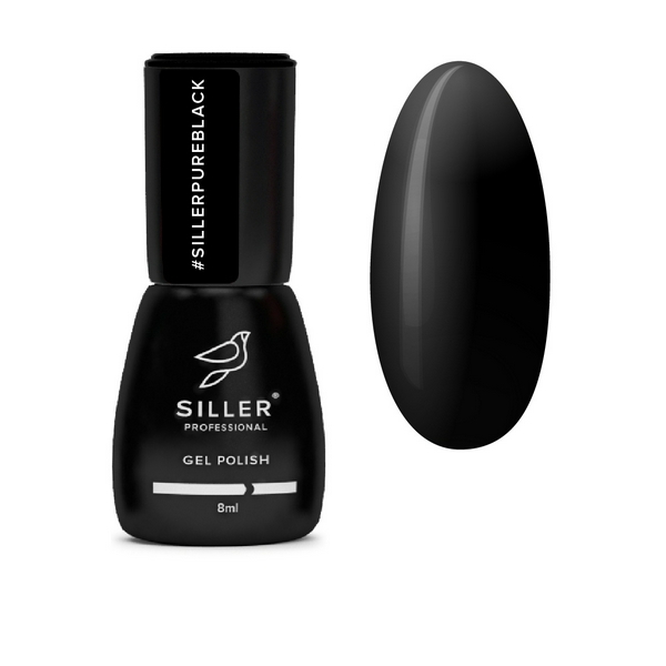 Гель-лак Siller Pure Black, 8 мл