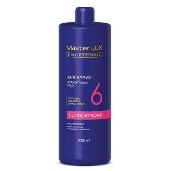 MASTER LUX ultra strong (6) Лак для волосся ультрасильна фіксація 1000 мл