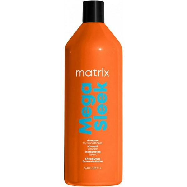 Шампунь 1000мл для гладкості волосся MEGA SLEEK Shea butter Тотал Резалтс MATRIX