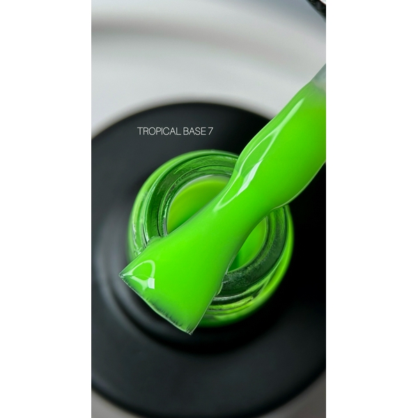 SAGA professional tropical BASE з пензликом 7 (салатовий, неоновий), 9 мл