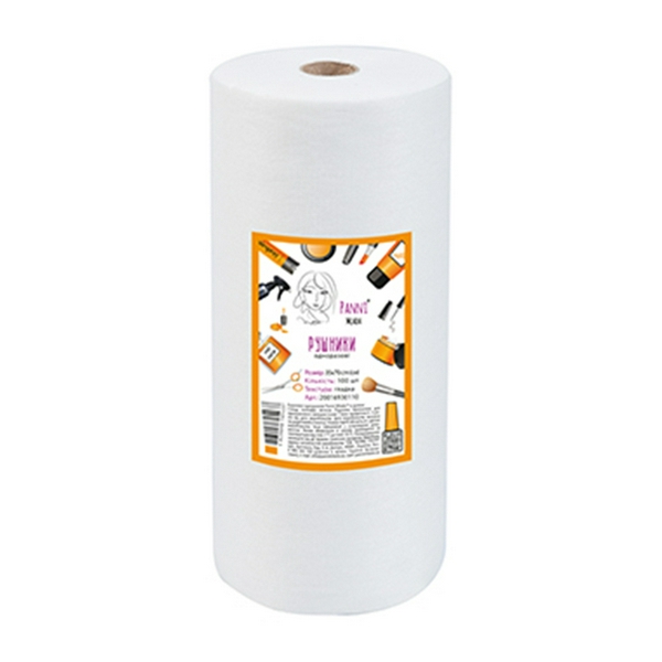 Рушники в рулоні Panni Mlada™ 35х70 см (100 шт/рул) зі спанлейсу 40 г/м2 Текстура: гладка