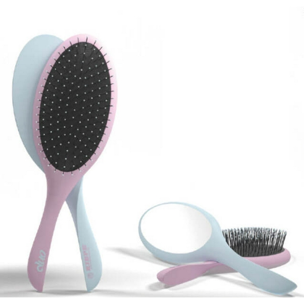 Масажний гребінець із дзеркалом Kiepe Magnetic Duo Pink-Green (20103)