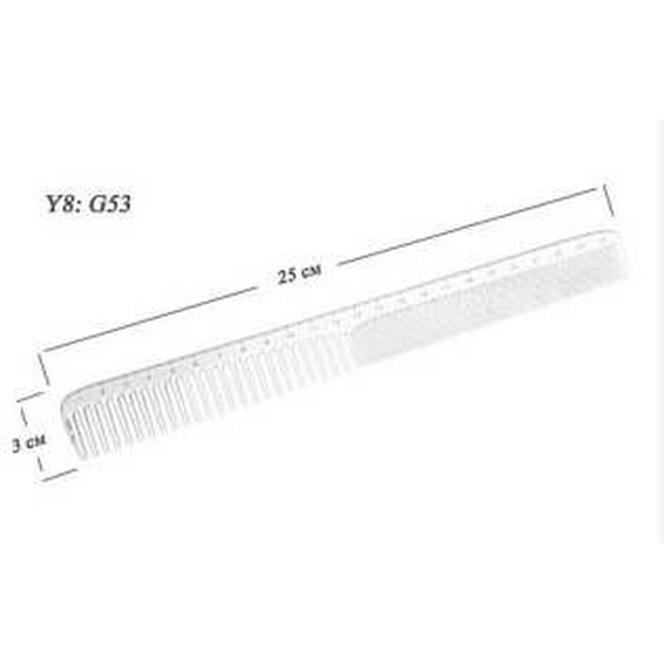 Toni&Guy COMB Гребінець  планка довга 25 см з лінійкою біла (Y8 G53)