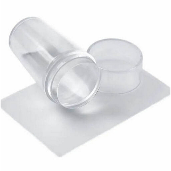 Стемпінг - Штамп силіконовий (довгий) і 1 шт скрапер, прозорий