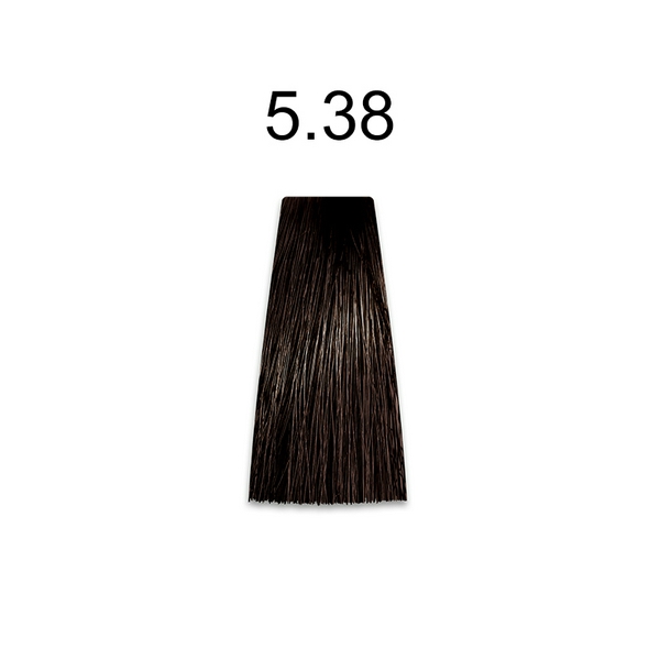 Kaaral Baco Soft Color Безаммиачная краска для волос 5.38 средний золотисто-каштановый шатен 60 мл