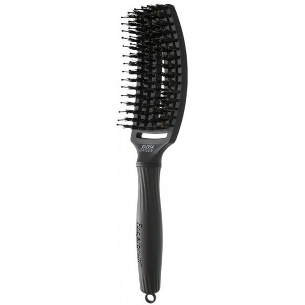 Щітка FINGERBRUSH Care Iconic Boar&Nylon Full Black M
