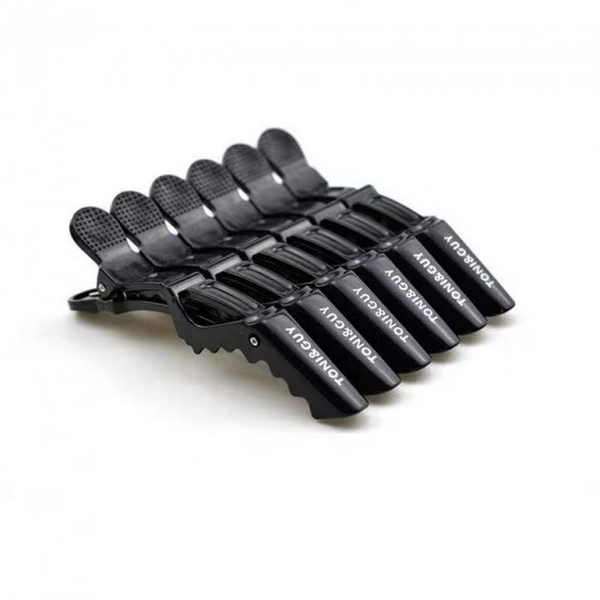 Toni&Guy Затискач "Краб",  довжина - 11,5 см, (уп. 4 шт.), чорний