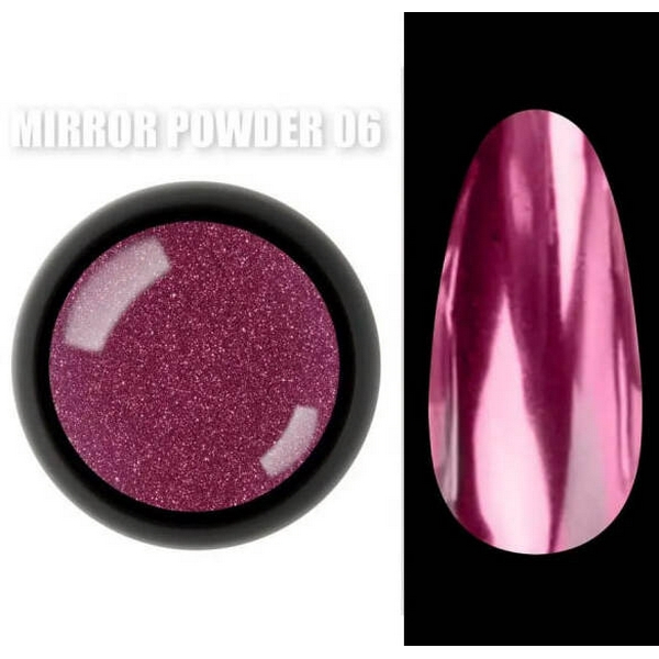Mirror powder Втирка для нігтів дзеркало рожевий