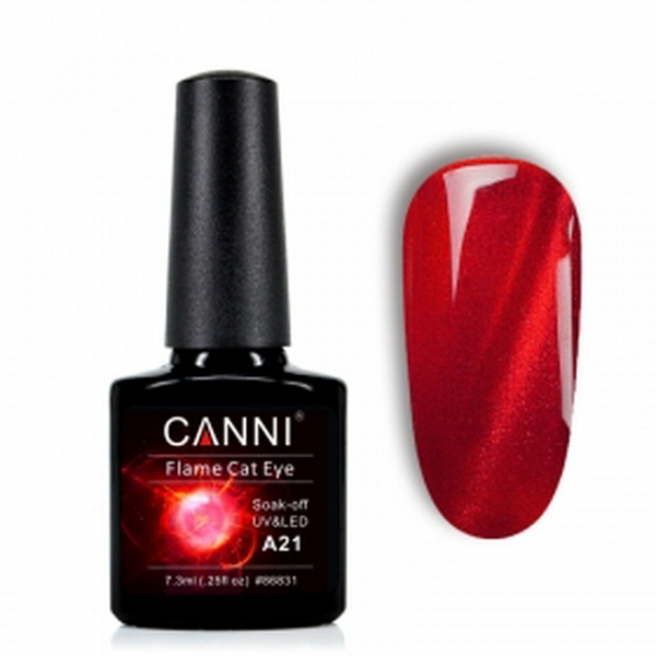 Гель лак CANNI flame cat eye №А21