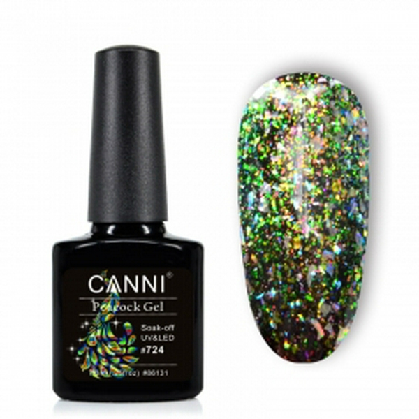 CANNI Peacock gel  №724 Павлиний хвіст