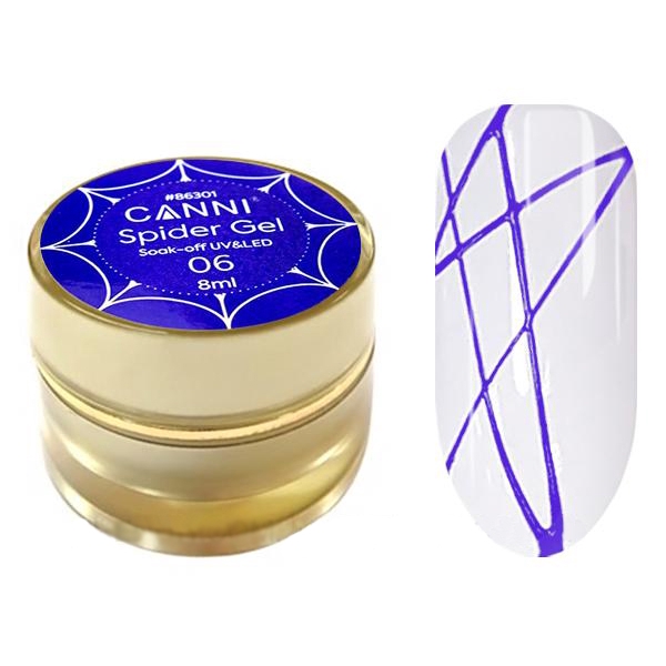 CANNI 3D Spider gel \ гель-павутинка №6