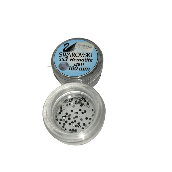 Стрази Swarovski ss3 Hematite 100 шт