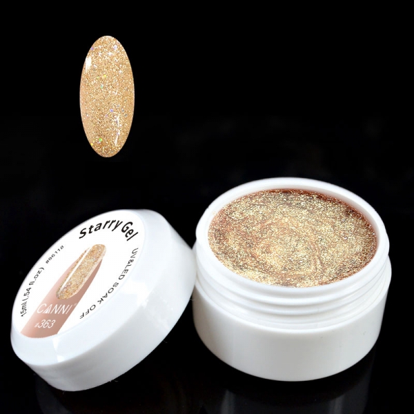 CANNI Starry gel №363  глітерний гель