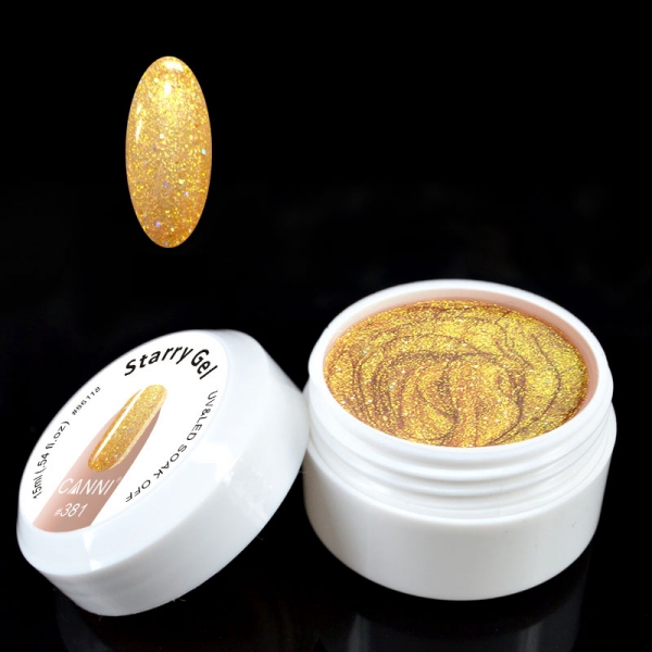 CANNI Starry gel №381 глітерний гель