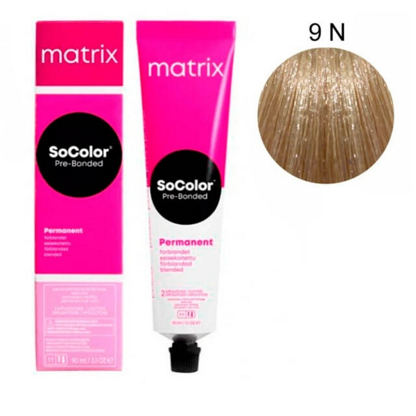 9N Matrix SoColor Pre-Bonded Permanent Фарба для волосся 90 мл
