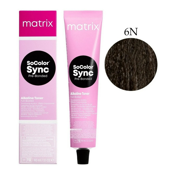 6N тонуюча фарба 90мл Color Sync MATRIX NEW