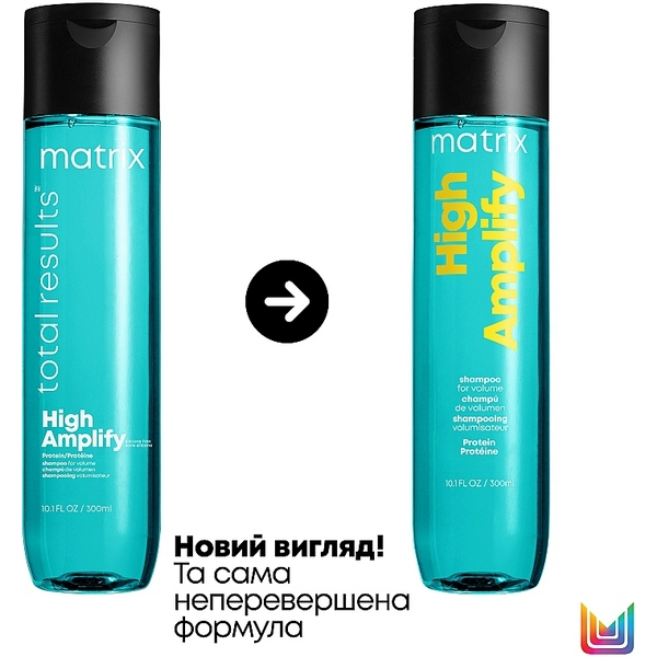 Шампунь 300мл д/об'єму тонкого волосся HIGH AMPLIFY Protein Тотал Резалтс MATRIX