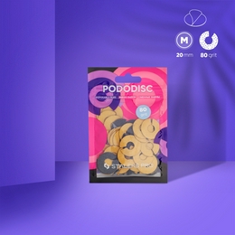 Сталекс Змінні файли-кільця для педикюрного диска PODODISC STALEKS PRO М 80 грит (50 шт)