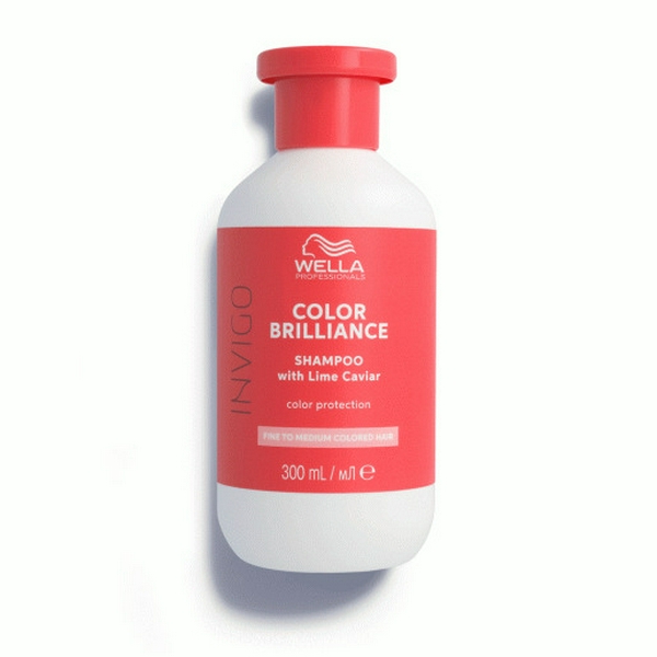 Wella Invigo Color Brilliance Shampoo Fine, 300 ml Шампунь для фарбованого нормального та тонкого волосся з ікрою лайма