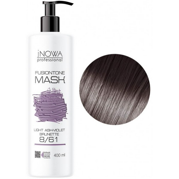 Тонуюча маска jNOWA Professional FusionTone Mask 400 мл 8/61 Світло-русявий фіолетово-попелястий