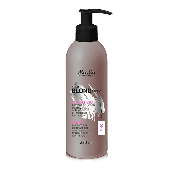 MIRELLA Your Blondesty Маска PINK для волосся з Q10 та керамидами 230 мл