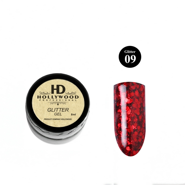 Гель HD GLITTER 09