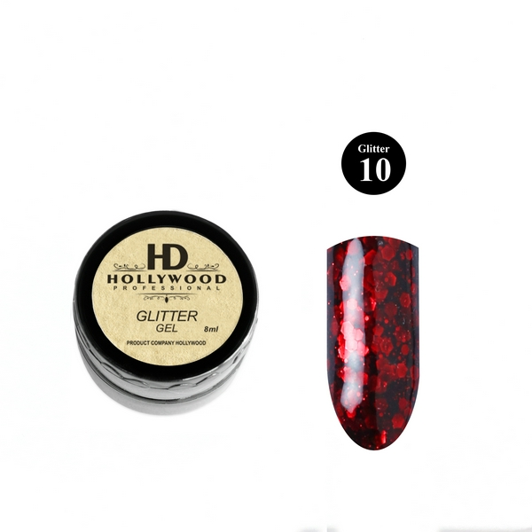 Гель HD GLITTER 10