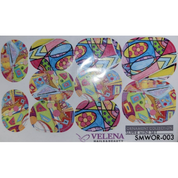 Velena Наклейка на нігті SMWOR-003