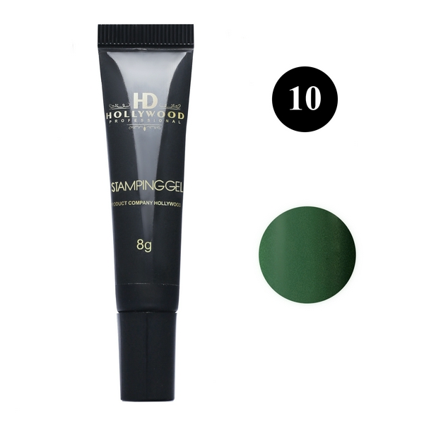 Hollywood Гель фарба для стемпінгу №10 Хакі 8 мл